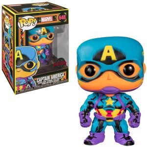 FUNKO POP MARVEL BLACK LIGHT CAPITAN AMERICA MULTICOLOR 48845 - 48845