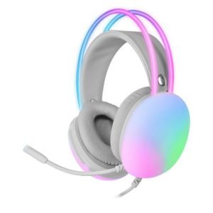 AURICULARES MARS GAMING MH-GLOW JACK 3.5MM RGB BLANCOS - DSP0000016446 - Imagen 3