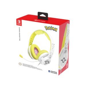AURICULARES MICRO GAMING HORI PRO PIKACHU POP WHITE SUPRAURAL 40MM JACK 3.5MM CANCELACION DE RUIDO - DSP0000017651 - Imagen 4