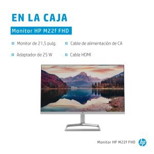 MONITOR HP M22F 21.5" FHD 5MS VGA HDMI 1920X1080 CABLE HDMI INCLUIDO - MGS0000007557 - Imagen 9