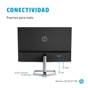 MONITOR HP M22F 21.5" FHD 5MS VGA HDMI 1920X1080 CABLE HDMI INCLUIDO - MGS0000007557 - Imagen 7