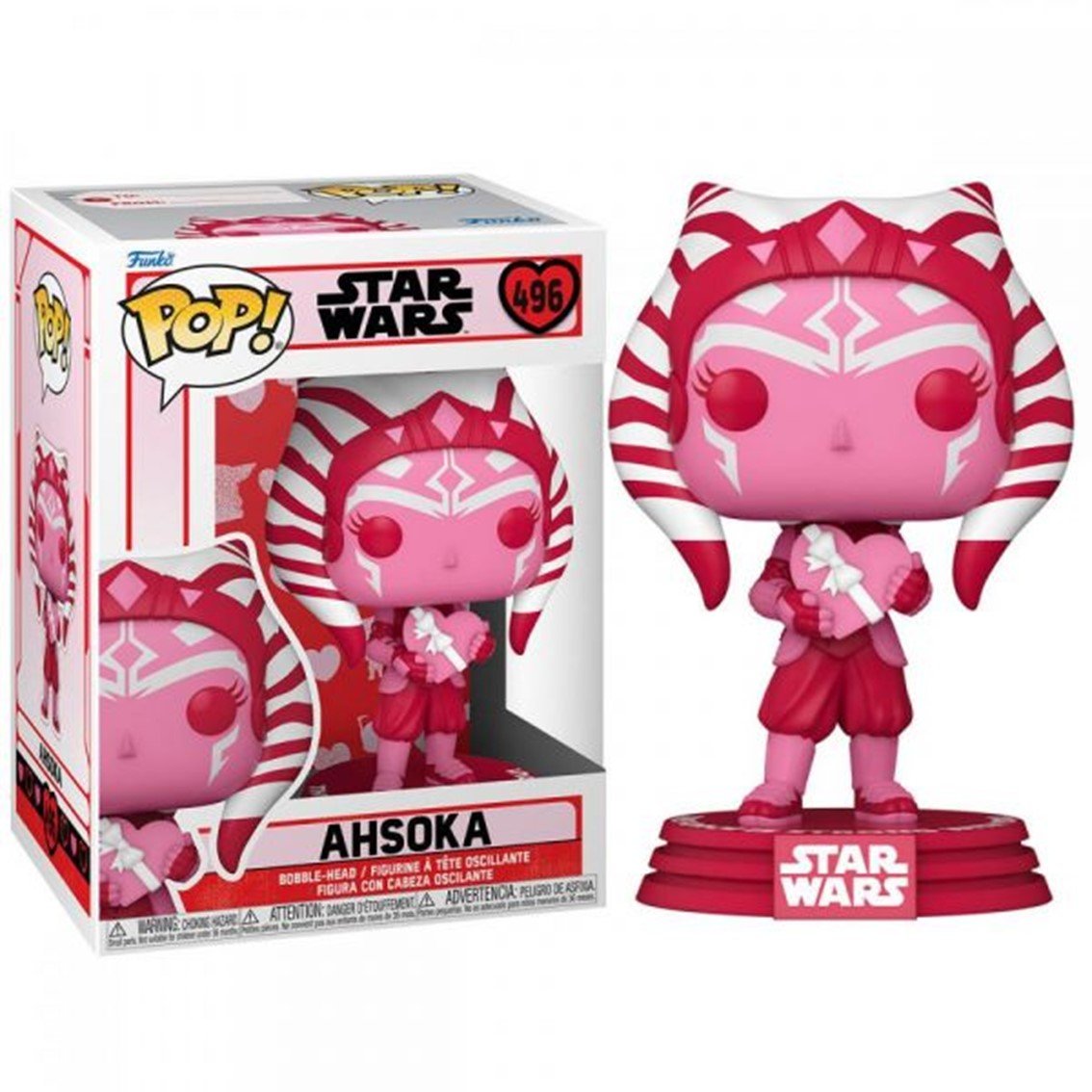 FUNKO POP STAR WARS THE MANDALORIAN SAN VALENTÍN AHSOKA 60120 - MGS0000011173