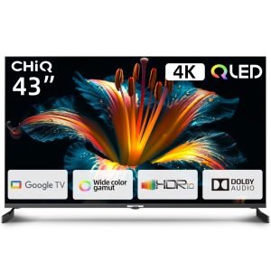 TV CHIQ 43" QLED U43QM8V 3840 X 2160 GOOGLE TV HDMI USB SMART TV - MGS0000018257