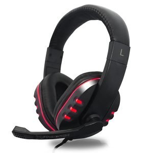 Phoenix - Auriculares Gaming con microfono para PC, Smartphones, Tablets, PS4, Xbox, con Leds y Controlador de Volumen, funcion Mute en Cable