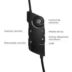 Phoenix - Auriculares Gaming 7.1, Full RGB, USB, MICRO - Imagen 8
