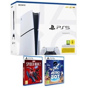 CONSOLA PS5 SONY PLAYSTATION 5 SLIM 1TB CHASIS D + SPIDERMAN 2 + ASTRO BOT - MGS0000027161